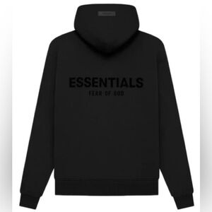 Fear of God Essentials Stretch Limo Hoodie – Black – Size XL – NWT